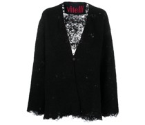 Cardigan im Distressed-Look