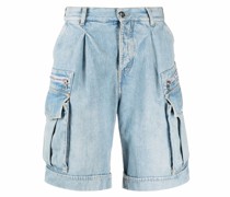 Jeans-Shorts mit Cargotaschen
