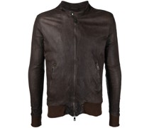 Perforierte Lederjacke