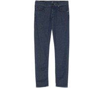 skinny-leg cotton-blend jeans