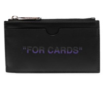 Portemonnaie mit Slogan-Print