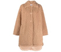 Mantel aus Faux Shearling