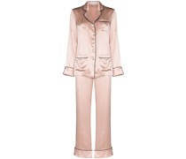 Pyjama mit Kontrastdetails