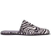 Trap zebra jacquard slippers