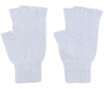 Fingerlose Handschuhe mit Rippmuster