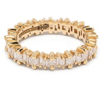 18kt Gelbgoldring mit Diamanten