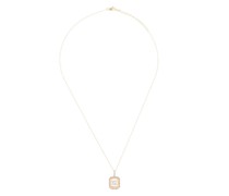14kt Goldhalskette mit Diamanten