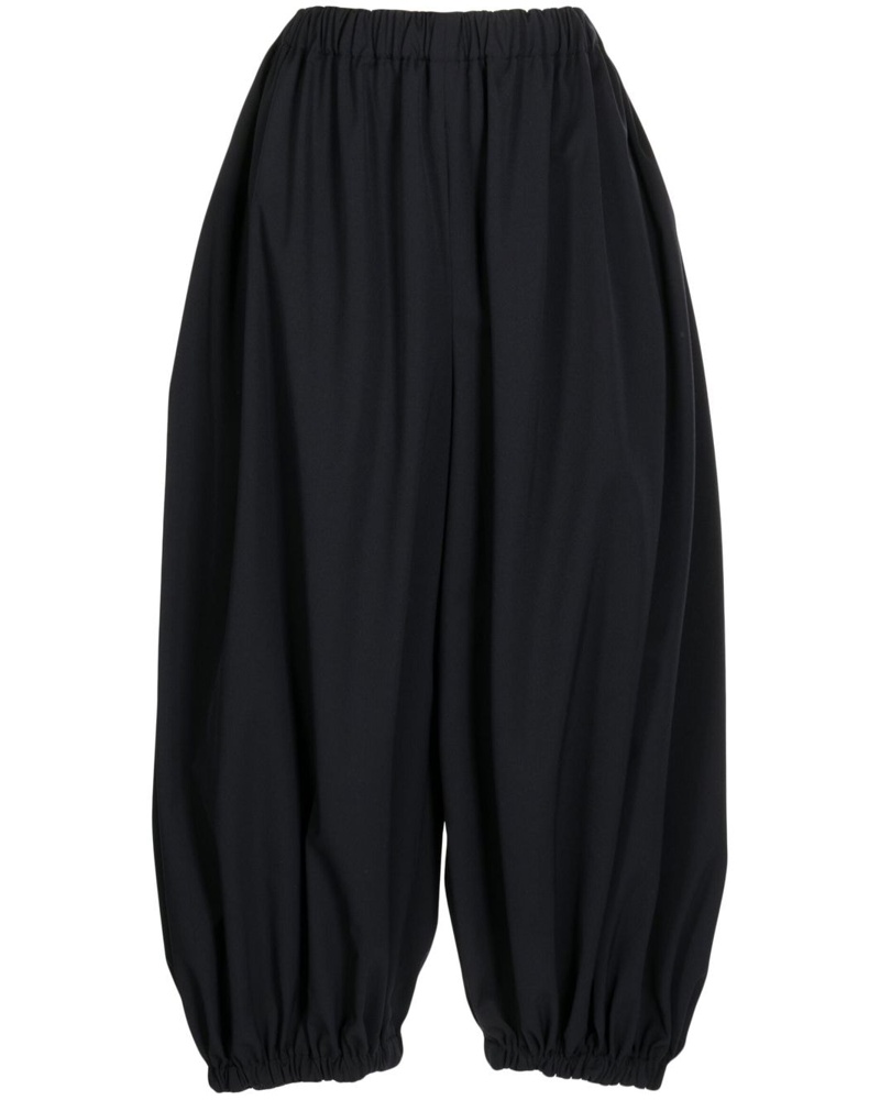 Comme des Garçons Damen Cropped-Hose mit tiefem Schritt