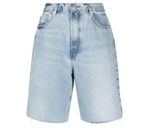 Jeans-Shorts in Distressed-Optik