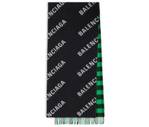 Wendbarer Schal mit Logo-Print