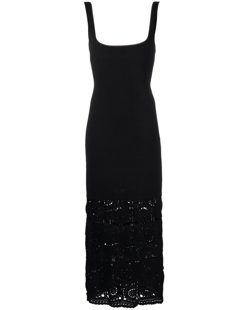 Rebecca Vallance Damen Romina Midikleid mit eckigem Ausschnitt