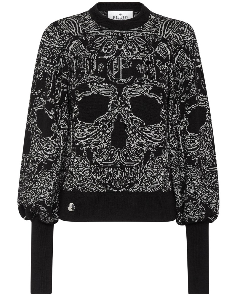 Philipp Plein Damen Pullover mit Paisleymuster