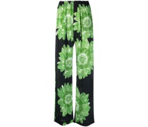 Gerade Hose mit Blumen-Print