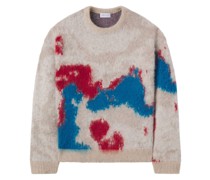 Mohairpullover mit Jacquardmuster