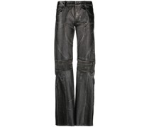Lederhose mit Distressed-Effekt