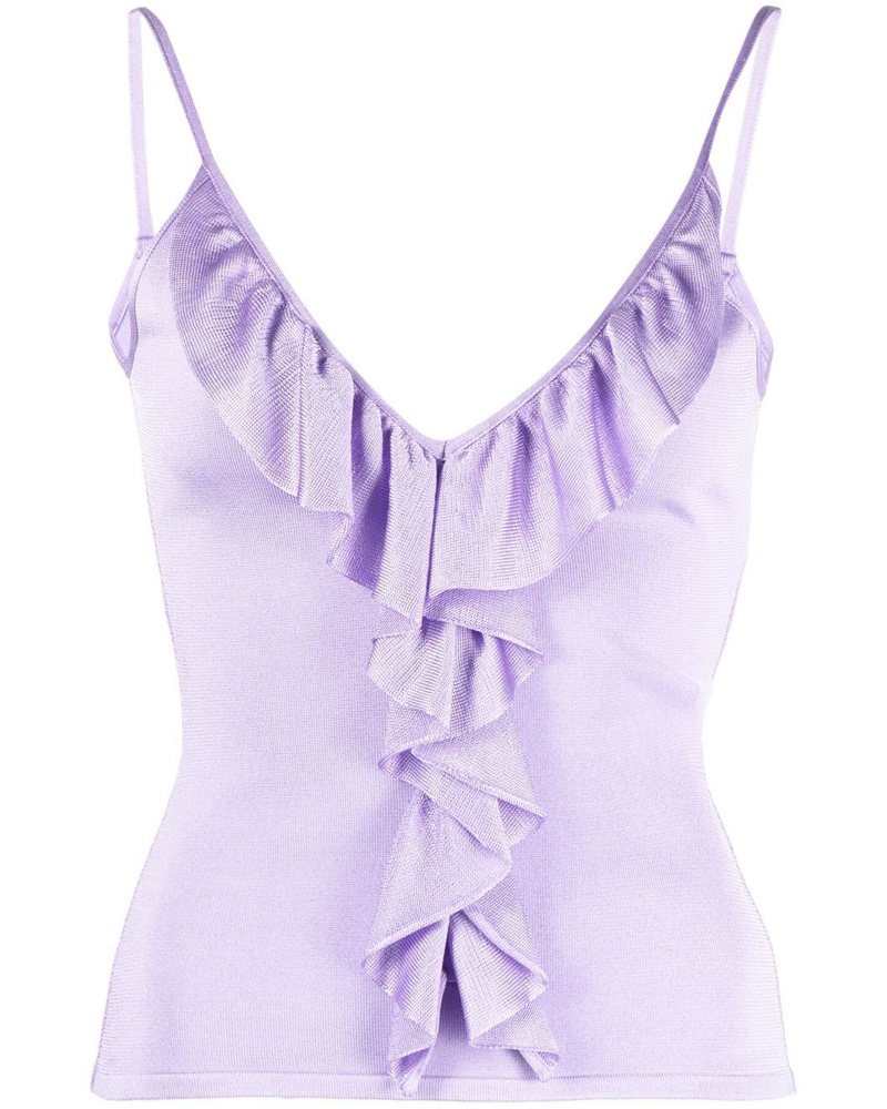 Roberto Cavalli Damen Top mit Rüschen