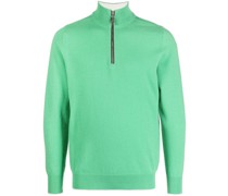Kaschmirpullover mit Reißverschluss