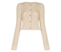 Cardigan mit Zopfmuster