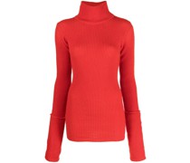 Gerippter Rollkragenpullover
