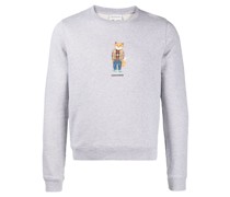 Fox-print cotton sweatshirt