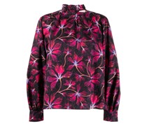 Bluse mit Rüschenkragen