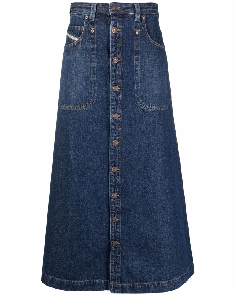 Diesel Damen Jeansrock mit hohem Bund