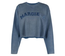 Cropped-Sweatshirt mit Logo