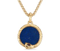 18kt Goldhalskette mit Lapislazuli-Anhänger