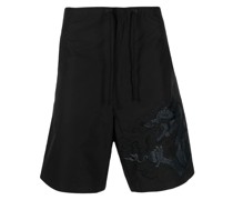 Bestickte Shorts mit Kordelzug