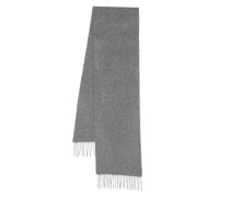 fringe-detail cashmere scarf