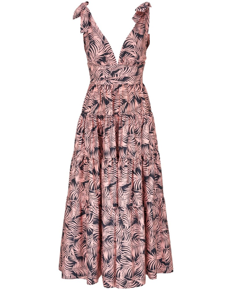 Carolina Herrera New York Damen Kleid mit tiefem V-Ausschnitt