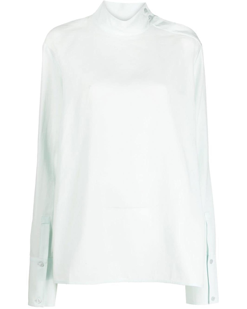 Acne Studios Damen Bluse mit Stehkragen