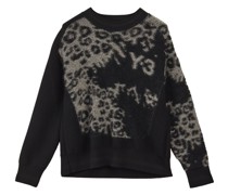 Pullover mit Leoparden-Print