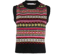 Jen Fairisle Intarsien-Oberteil