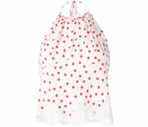 Gepunktetes Neckholder-Top