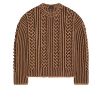 Riding the Waves Pullover mit Zopfmuster