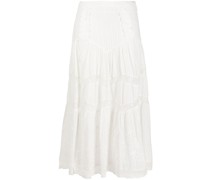 Midikleid mit Spitzenbesatz
