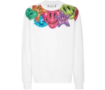 Sweatshirt mit Smile-Print
