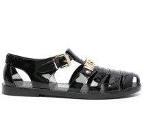 Sandalen mit Logo-Riemen