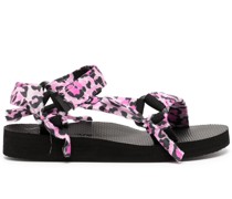 Trekky Sandalen mit Leoparden-Print