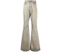 Bootcut-Jeans mit hohem Bund