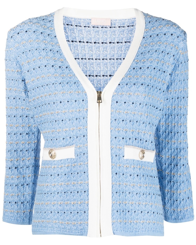 Liu Jo Damen Cardigan mit Jacquardmuster Liu Jo Damen Cardigan mit Jacquardmuster
