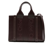 small Woody leather tote bag