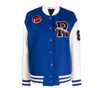 Collegejacke mit Logo-Patch