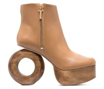 cut-out heel 110mm ankle boots