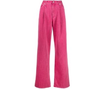 Weite Jeans mit Bundfalten