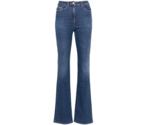 Bootcut-Jeans mit hohem Bund