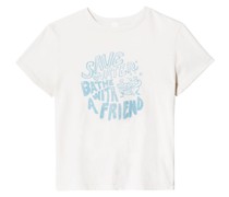 T-Shirt mit "Save Water"-Print
