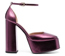 Plateau-Pumps aus Lackleder 145mm