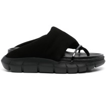 Wildledersandalen mit Plateau